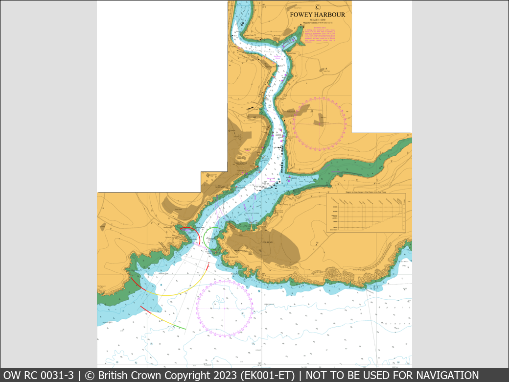 OceanWise Raster Chart 0031 panels