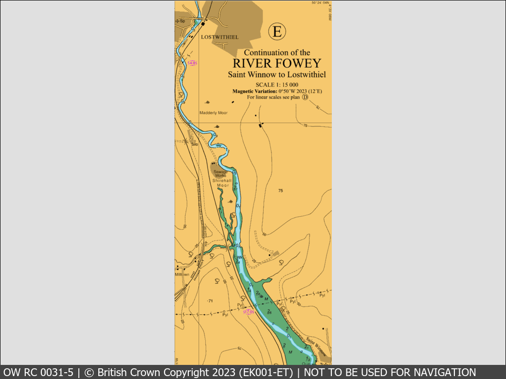 OceanWise Raster Chart 0031 panels