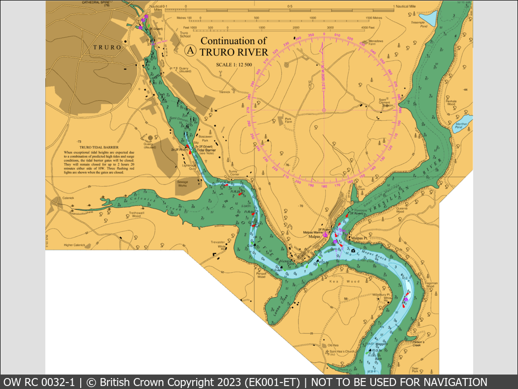 OceanWise Raster Chart 0032 panels