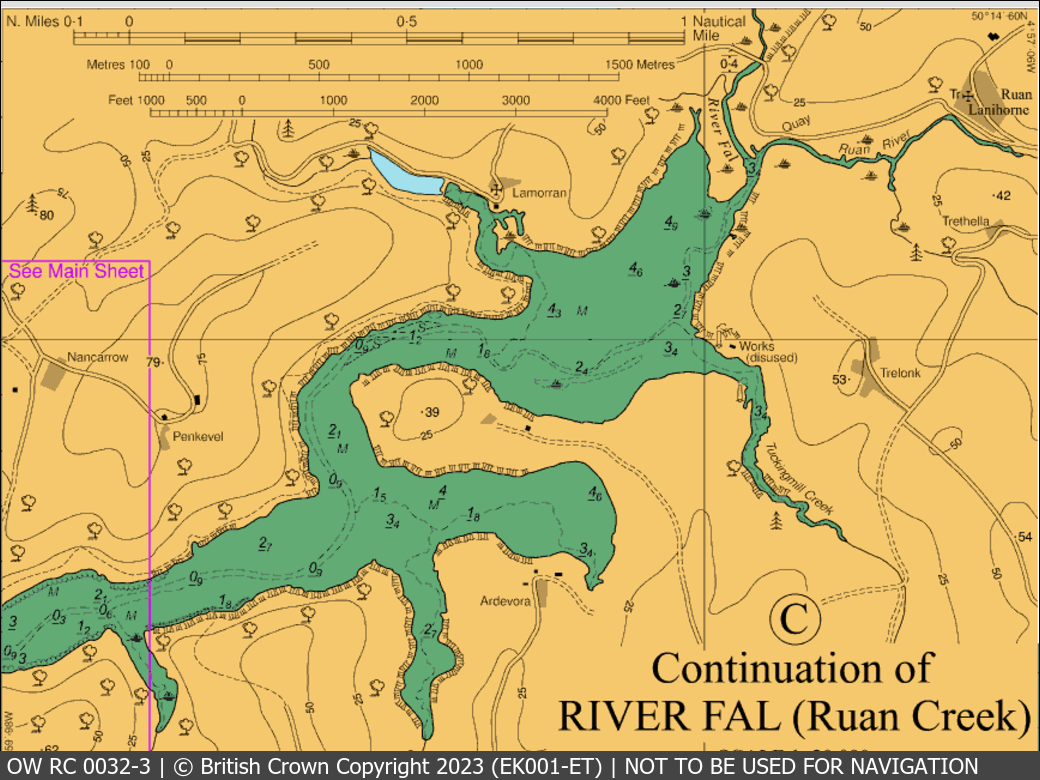 OceanWise Raster Chart 0032 panels