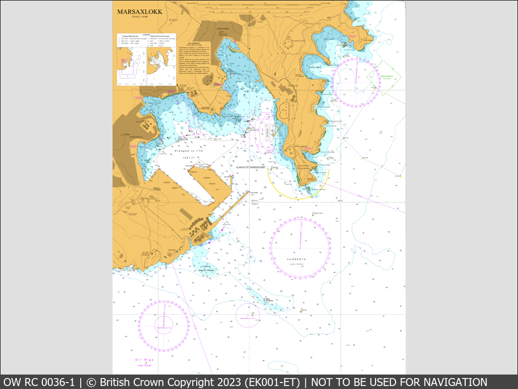 OceanWise Raster Chart 0036 panels