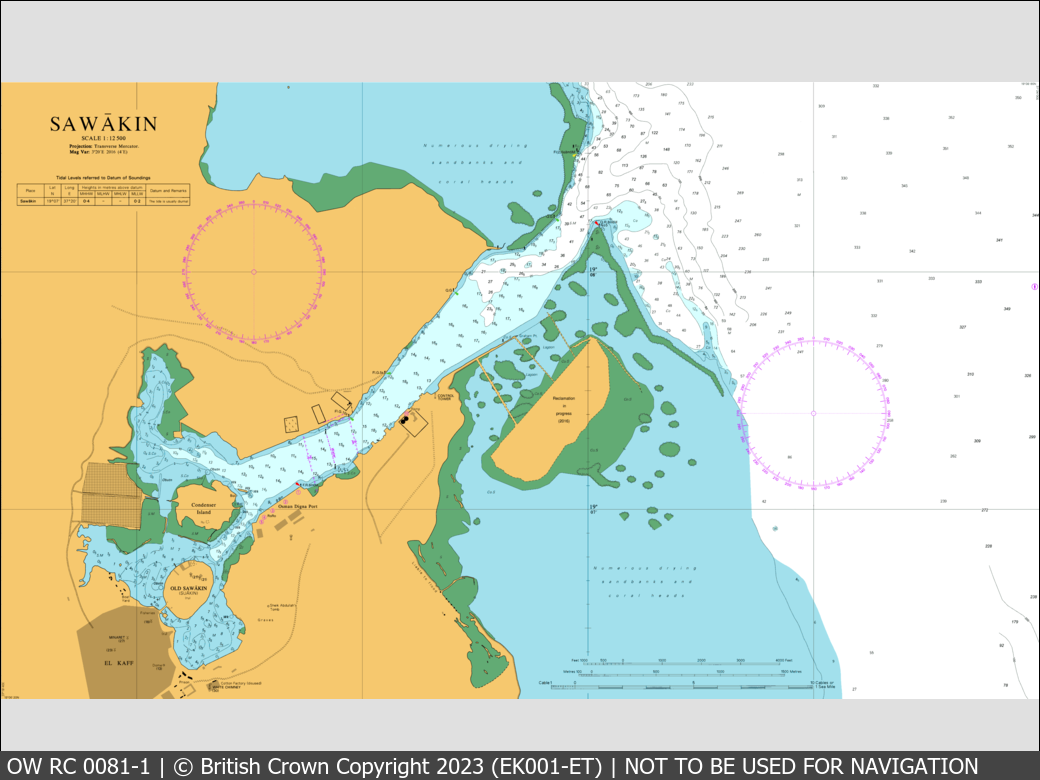 OceanWise Raster Chart 0081 panels