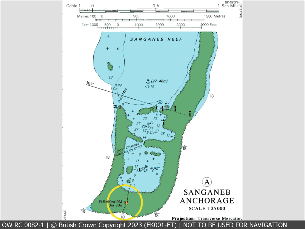 OceanWise Raster Chart 0082 panels