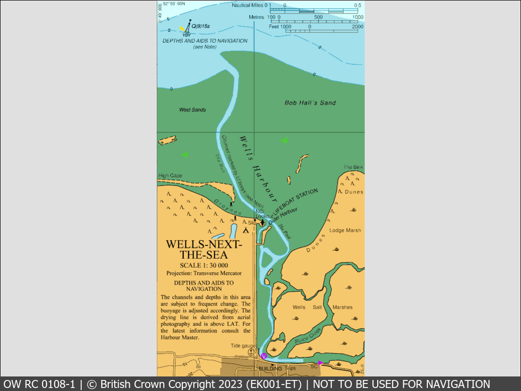 OceanWise Raster Chart 0108 panels