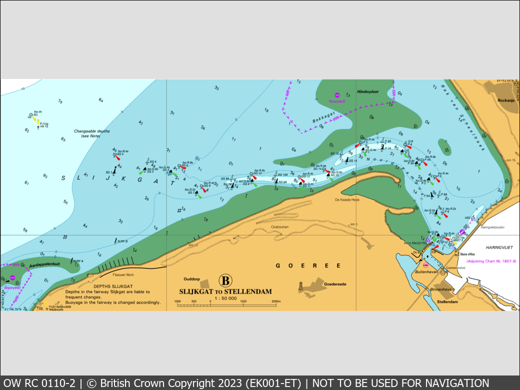 OceanWise Raster Chart 0110 panels