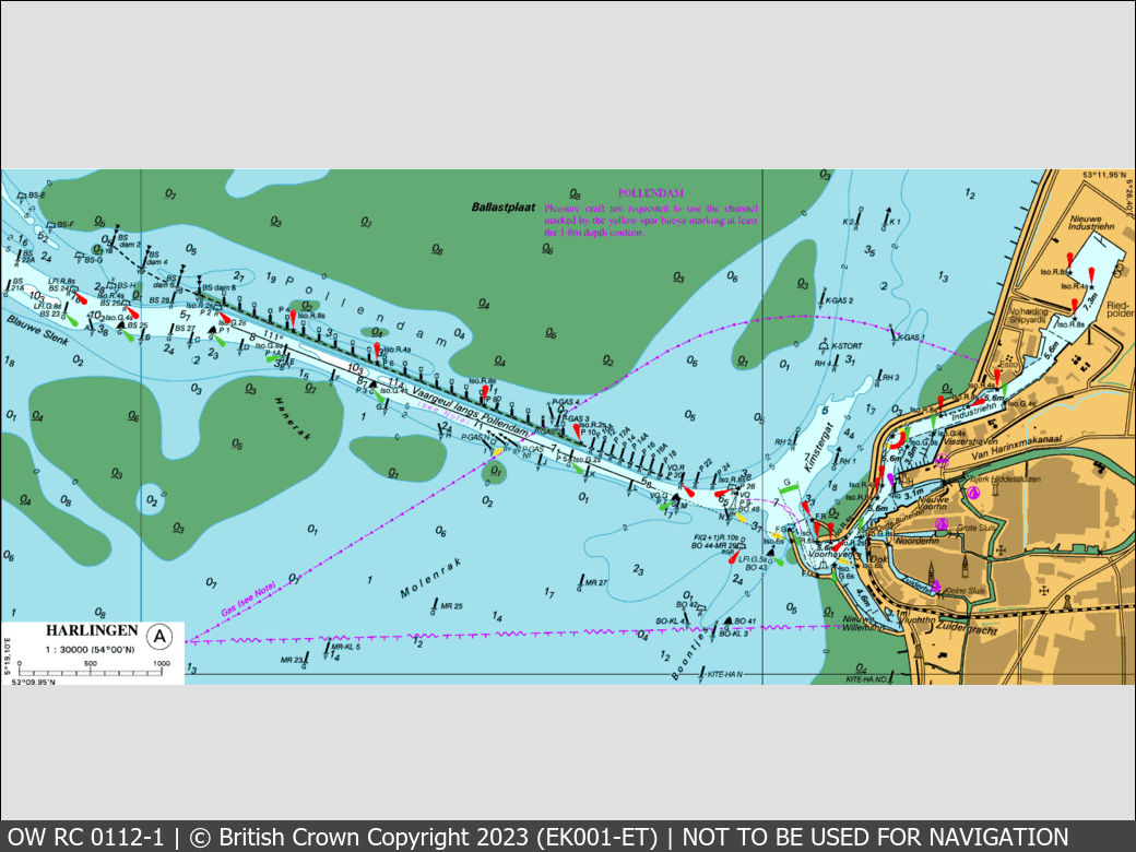 OceanWise Raster Chart 0112 panels