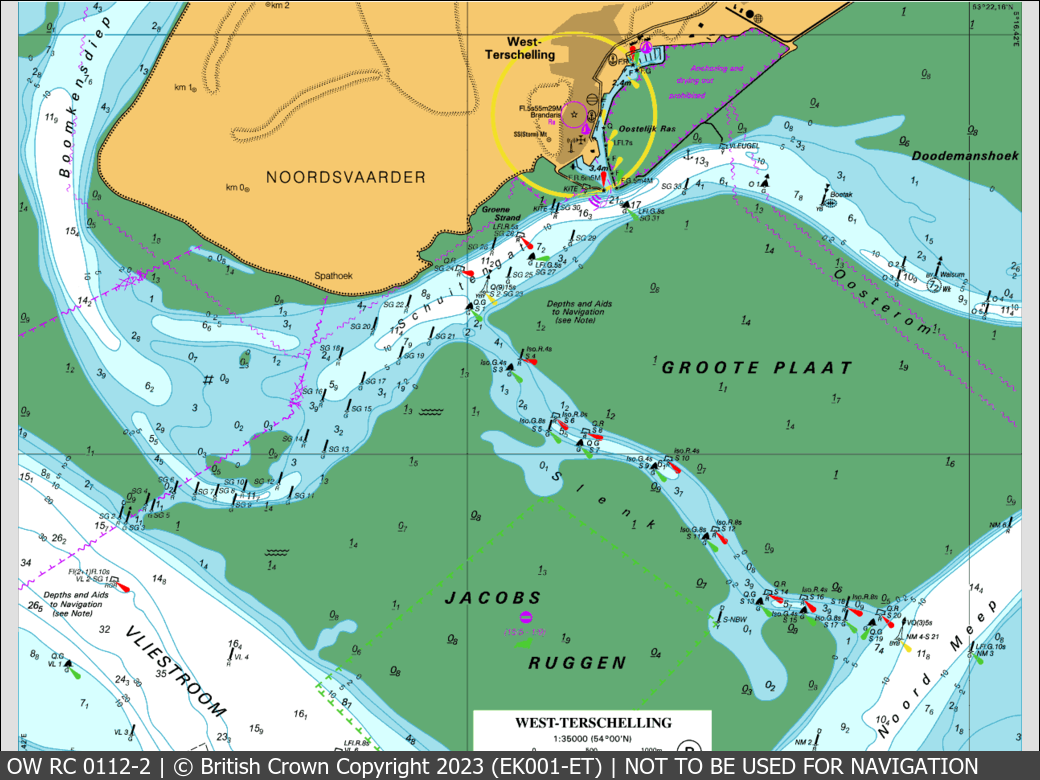 OceanWise Raster Chart 0112 panels