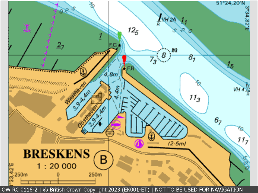 OceanWise Raster Chart 0116 panels