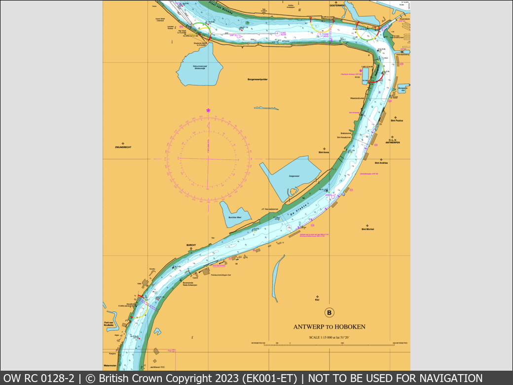 OceanWise Raster Chart 0128 panels