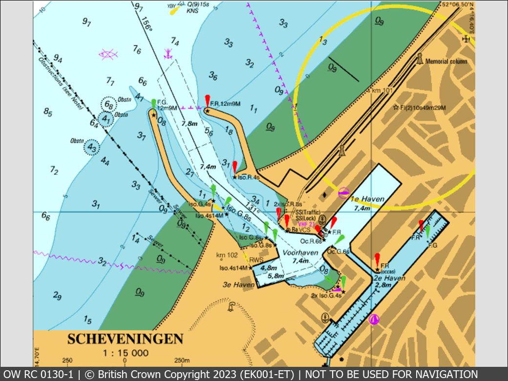 OceanWise Raster Chart 0130 panels