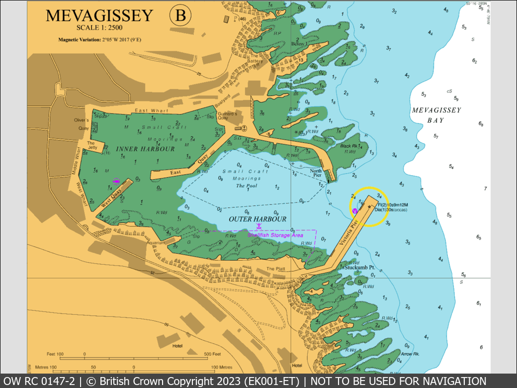 OceanWise Raster Chart 0147 panels