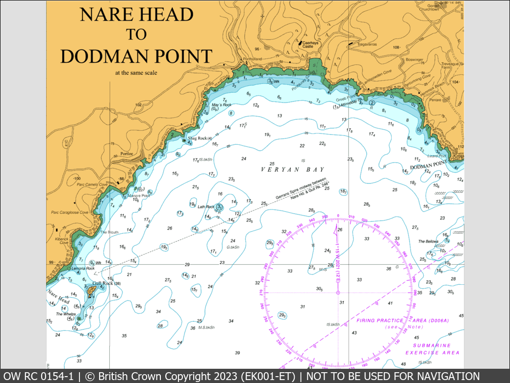 OceanWise Raster Chart 0154 panels