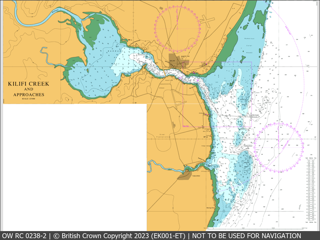 OceanWise Raster Chart 0238 panels