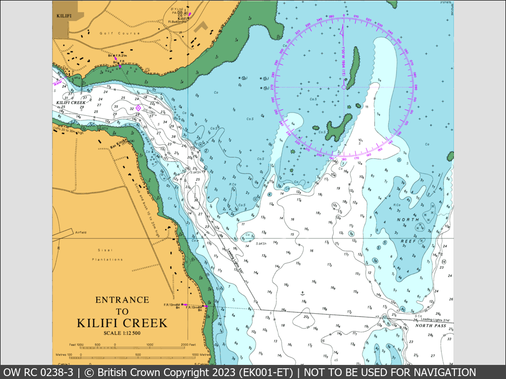 OceanWise Raster Chart 0238 panels