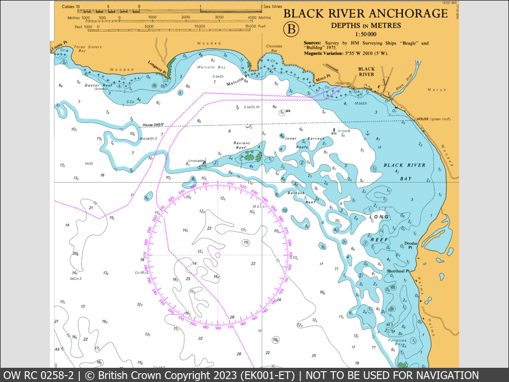 OceanWise Raster Chart 0258 panels