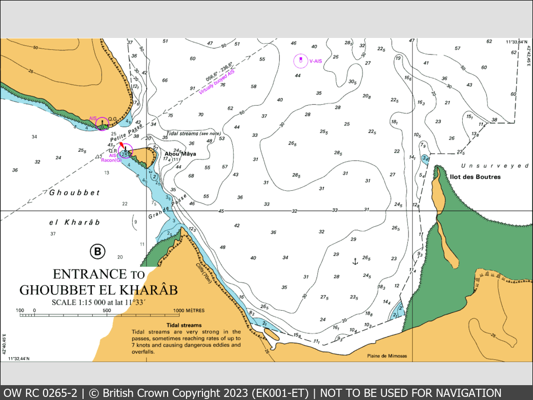 OceanWise Raster Chart 0265 panels