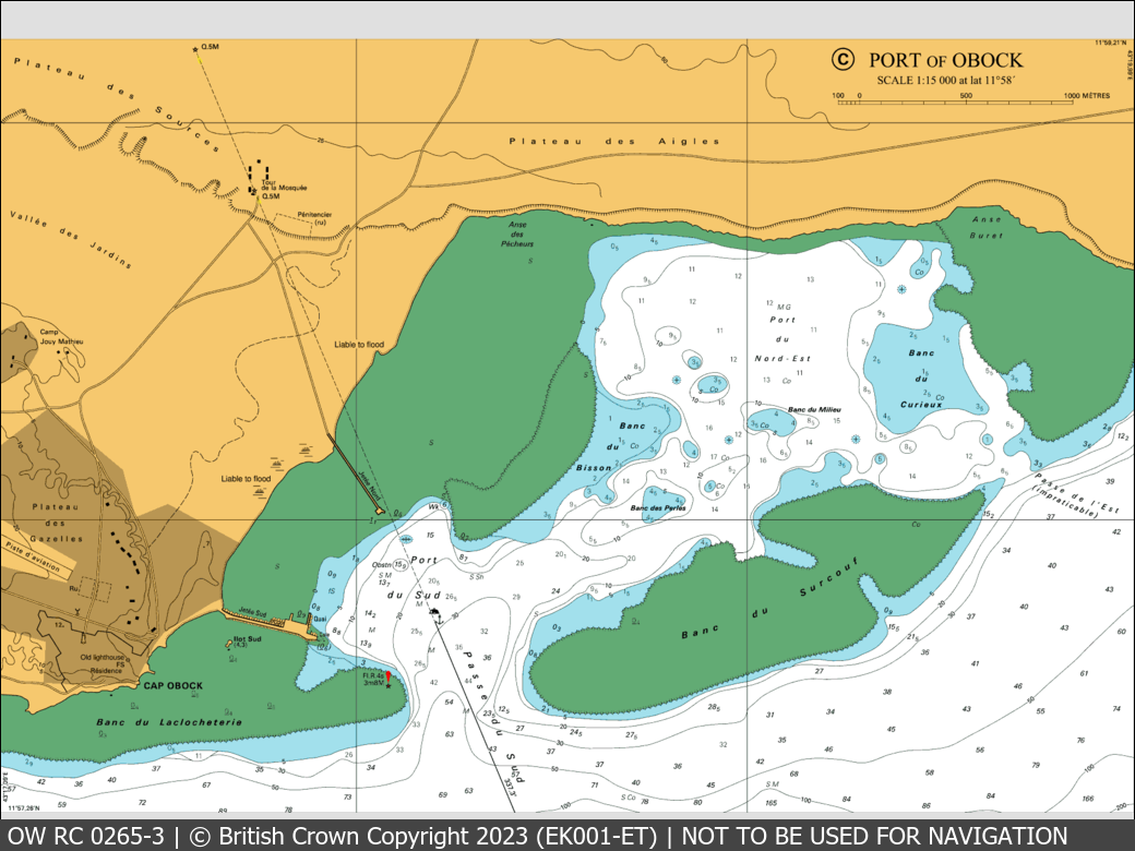 OceanWise Raster Chart 0265 panels