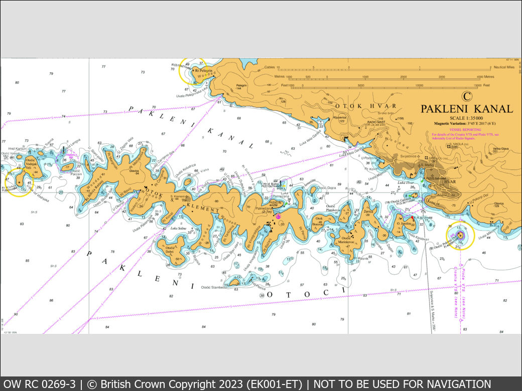 OceanWise Raster Chart 0269 panels