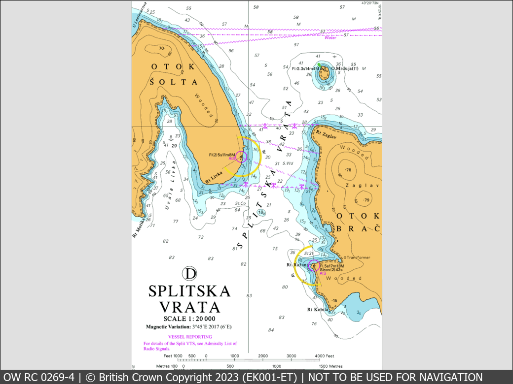 OceanWise Raster Chart 0269 panels