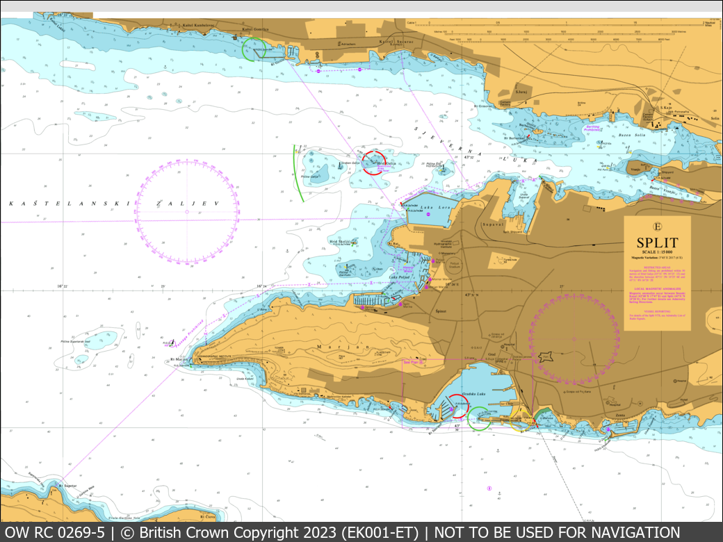 OceanWise Raster Chart 0269 panels