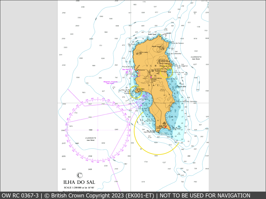 OceanWise Raster Chart 0367 panels