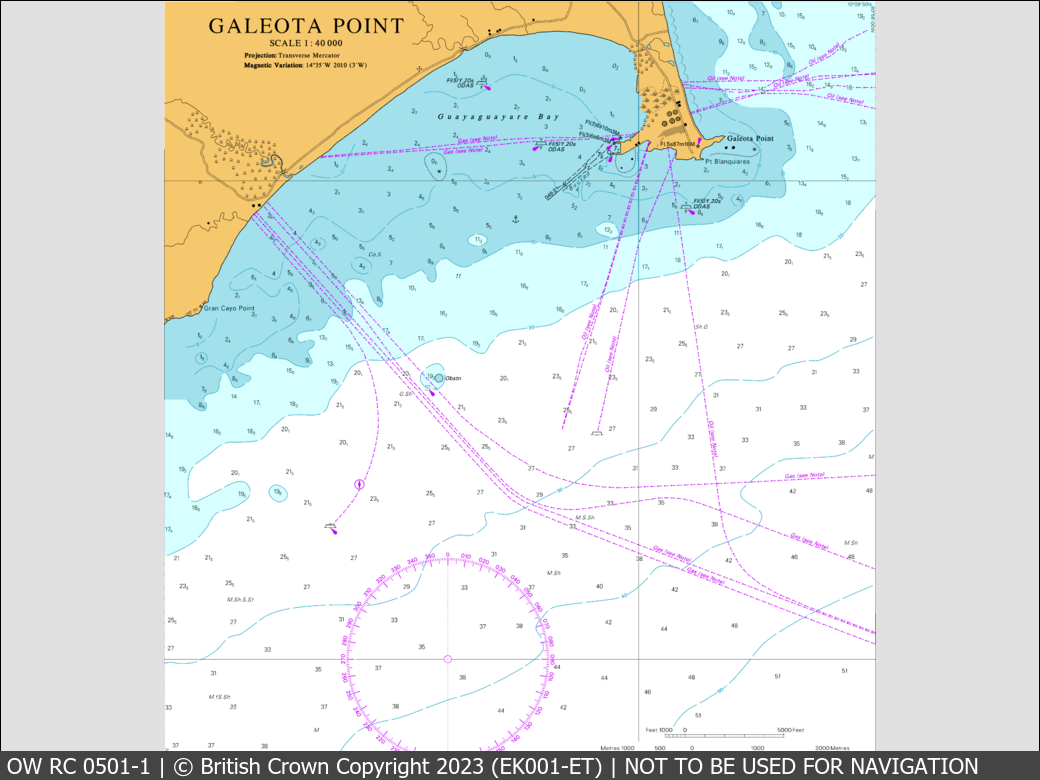 OceanWise Raster Chart 0501 panels