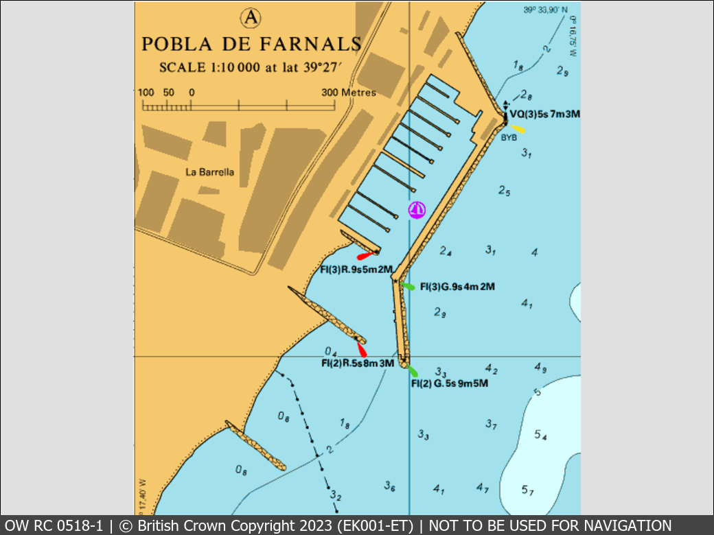 OceanWise Raster Chart 0518 panels