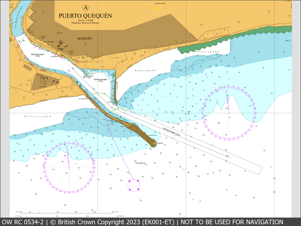 OceanWise Raster Chart 0534 panels