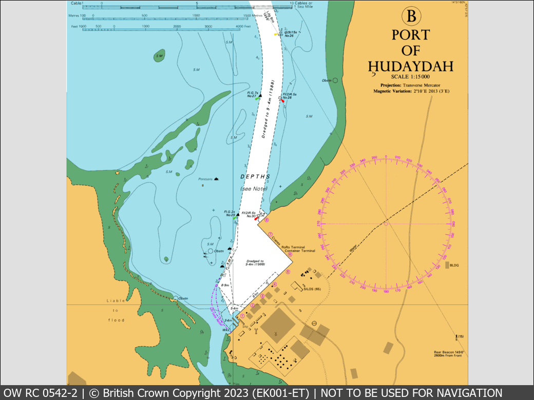 OceanWise Raster Chart 0542 panels