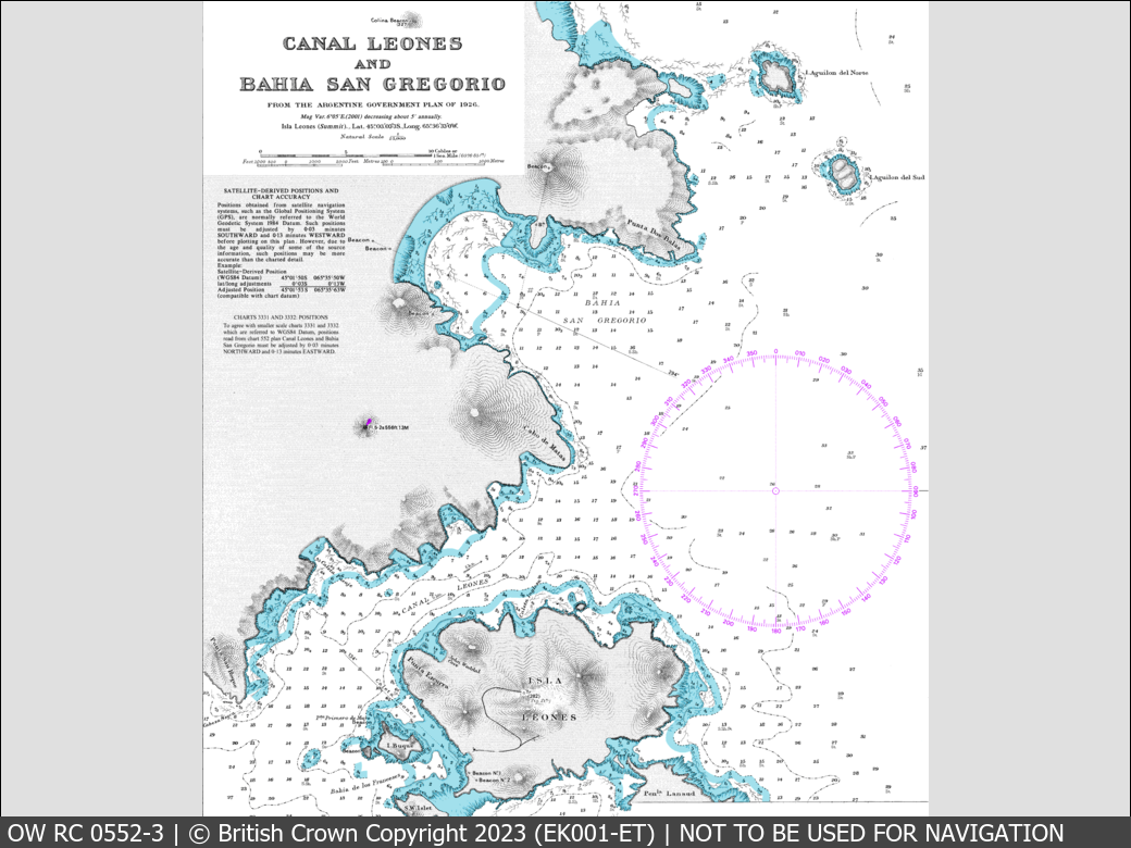 OceanWise Raster Chart 0552 panels