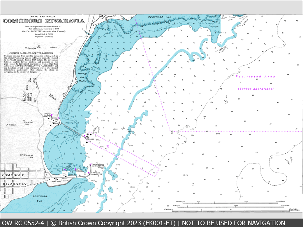 OceanWise Raster Chart 0552 panels