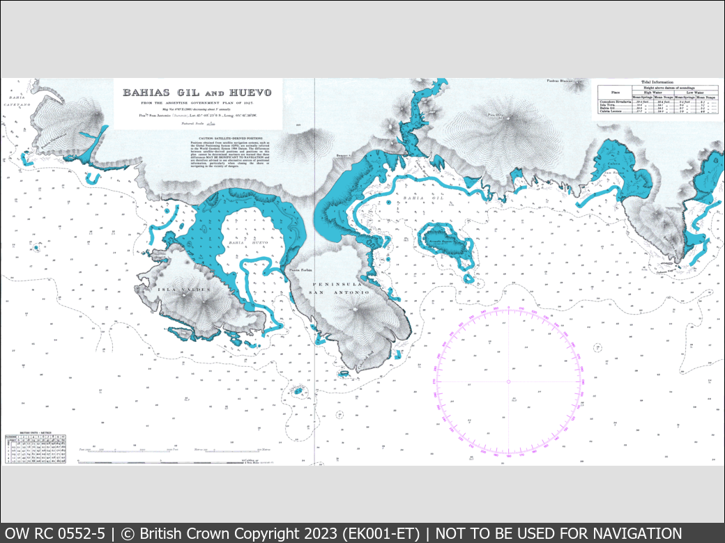 OceanWise Raster Chart 0552 panels