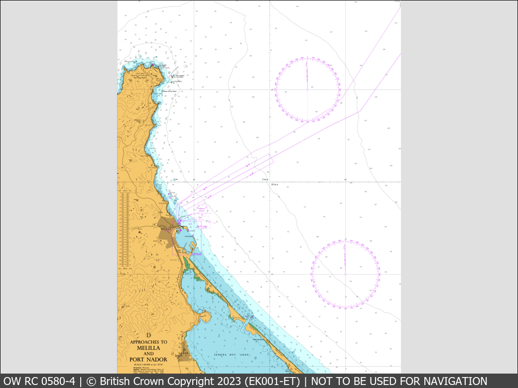 OceanWise Raster Chart 0580 panels