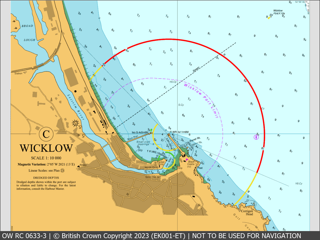 OceanWise Raster Chart 0633 panels