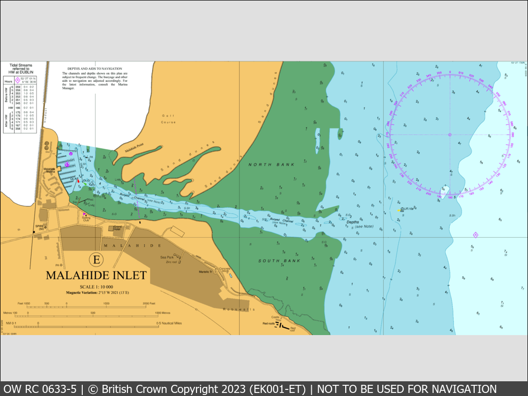 OceanWise Raster Chart 0633 panels