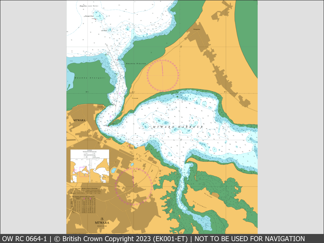 OceanWise Raster Chart 0664 panels