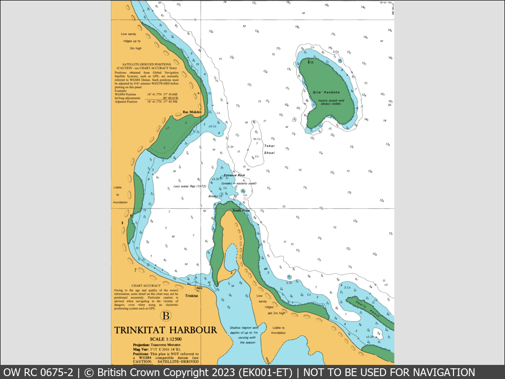 OceanWise Raster Chart 0675 panels