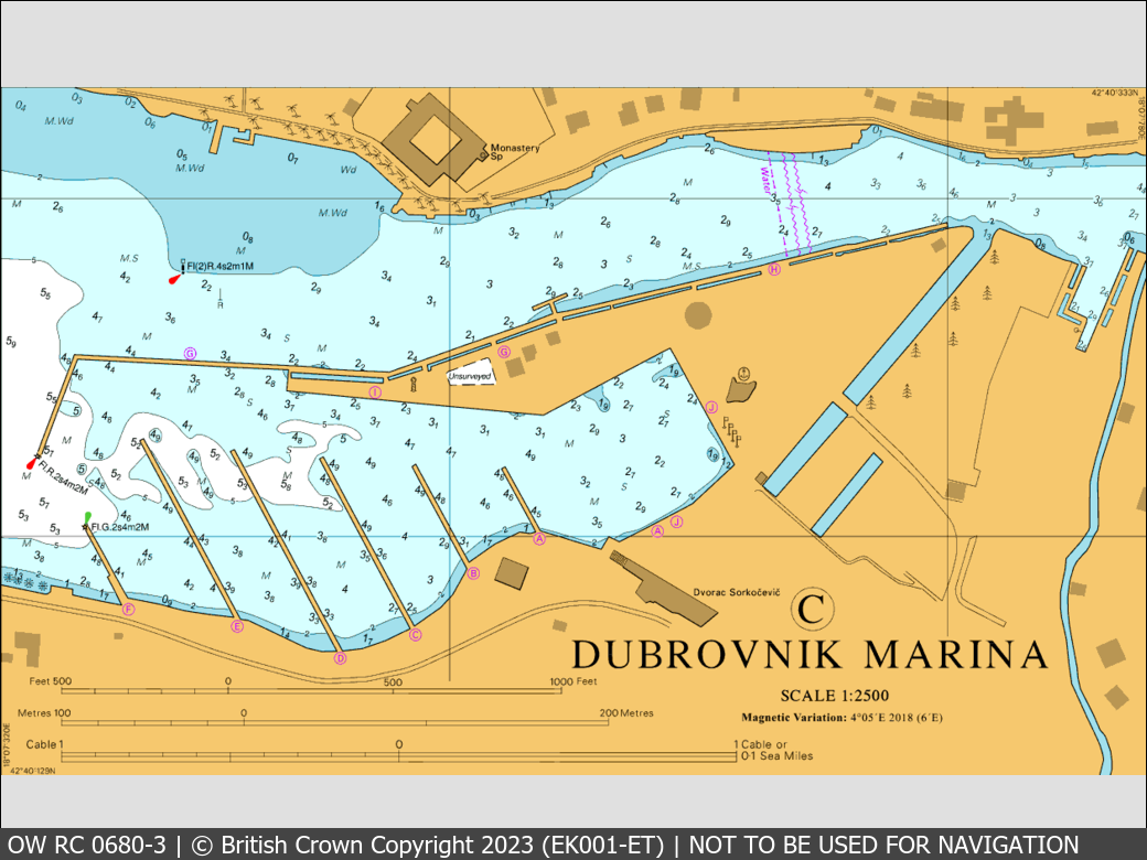 OceanWise Raster Chart 0680 panels