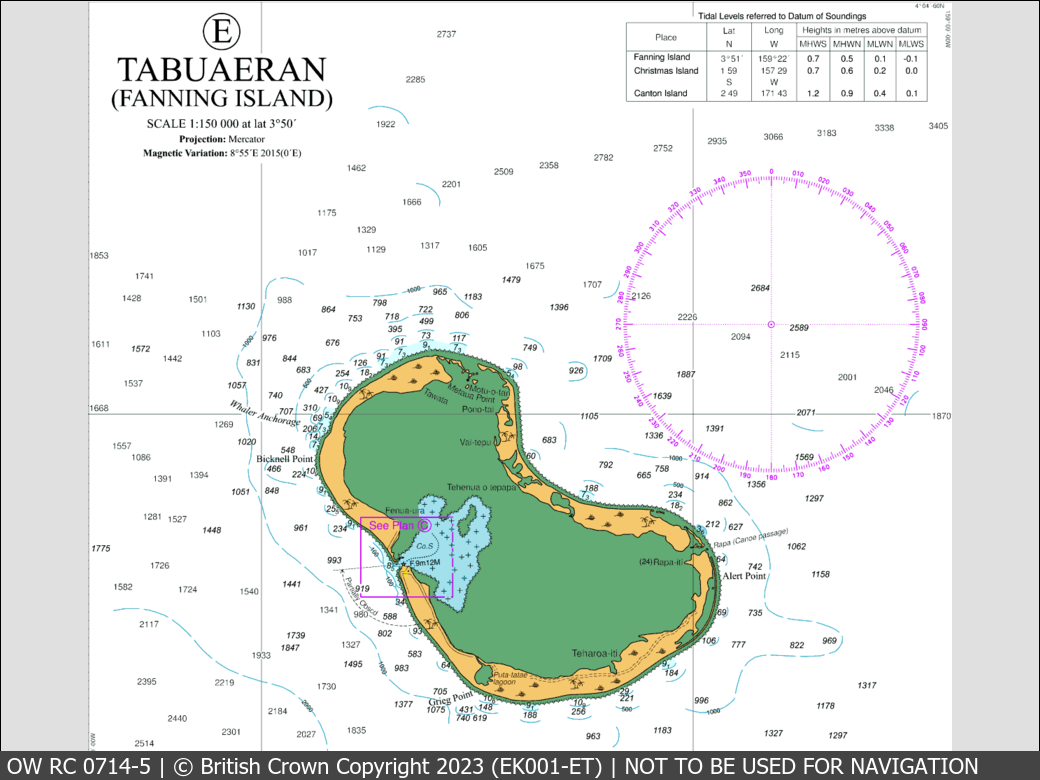 OceanWise Raster Chart 0714 panels