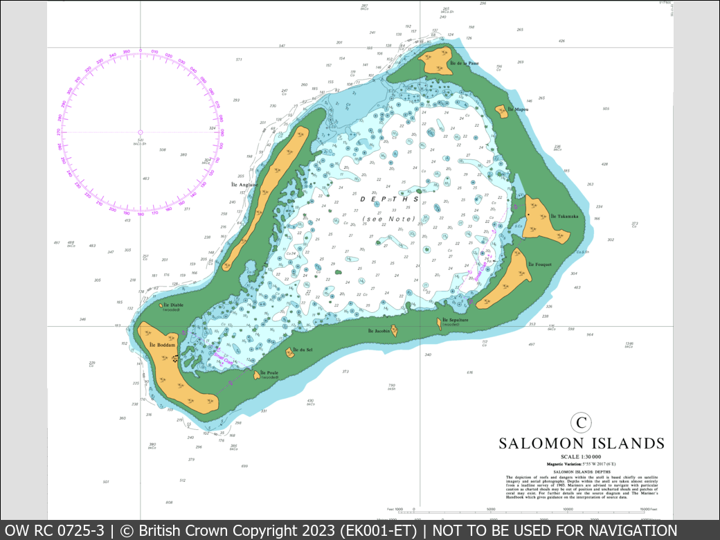 OceanWise Raster Chart 0725 panels