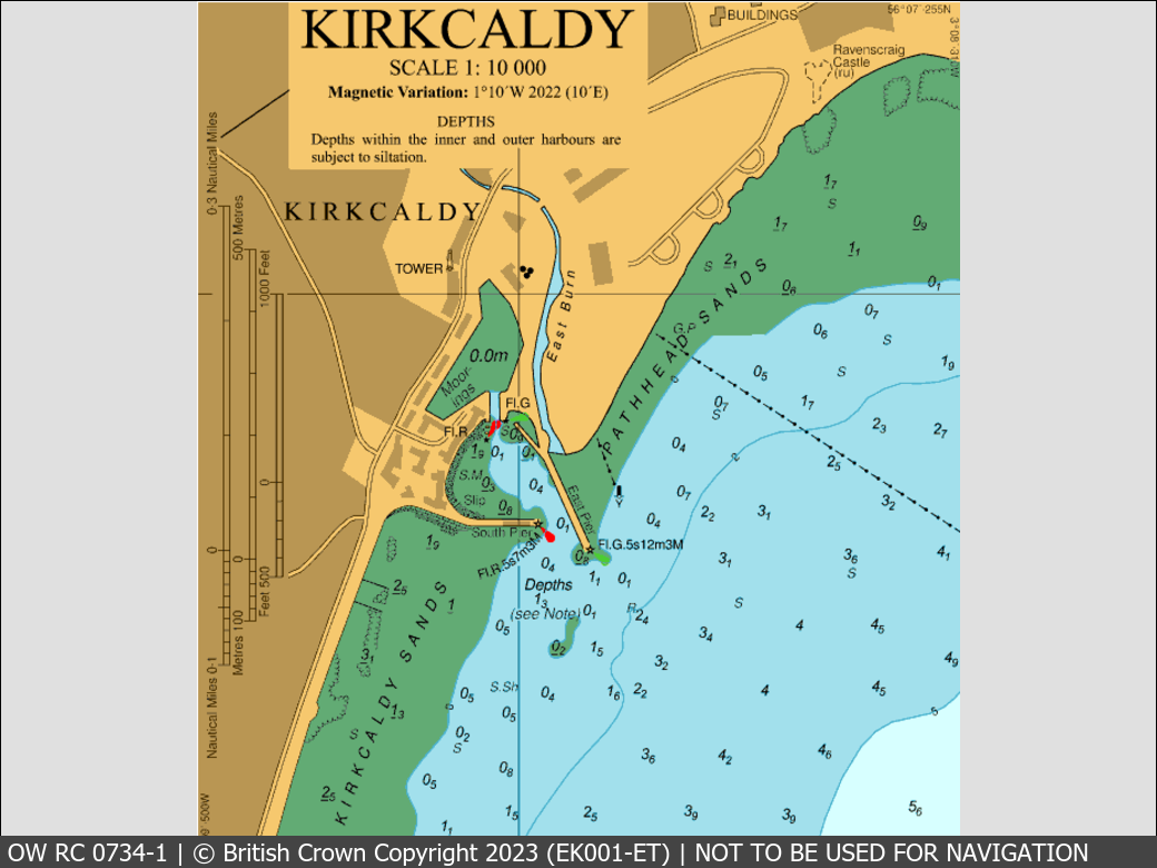 OceanWise Raster Chart 0734 panels