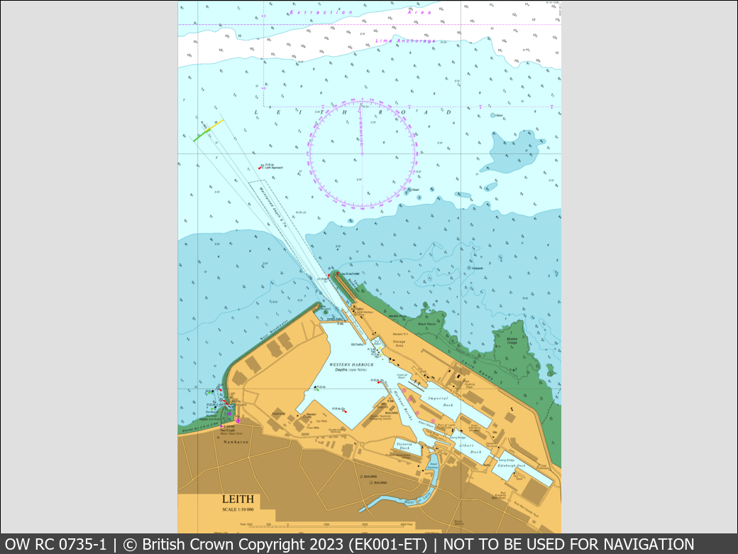 OceanWise Raster Chart 0735 panels