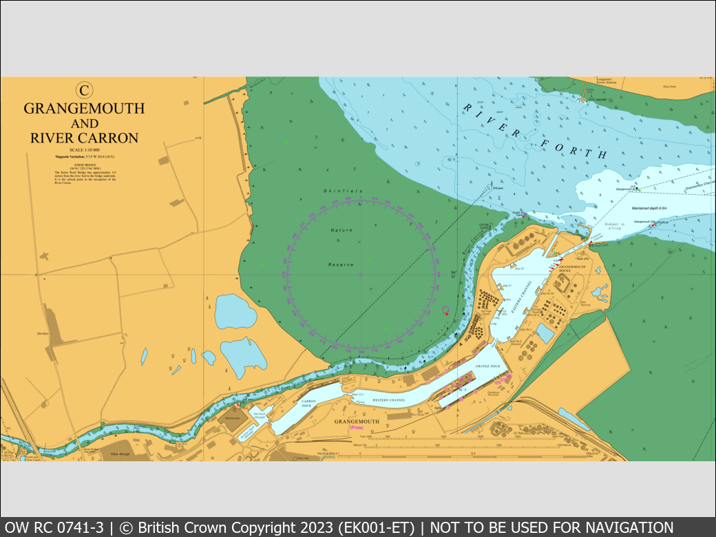 OceanWise Raster Chart 0741 panels