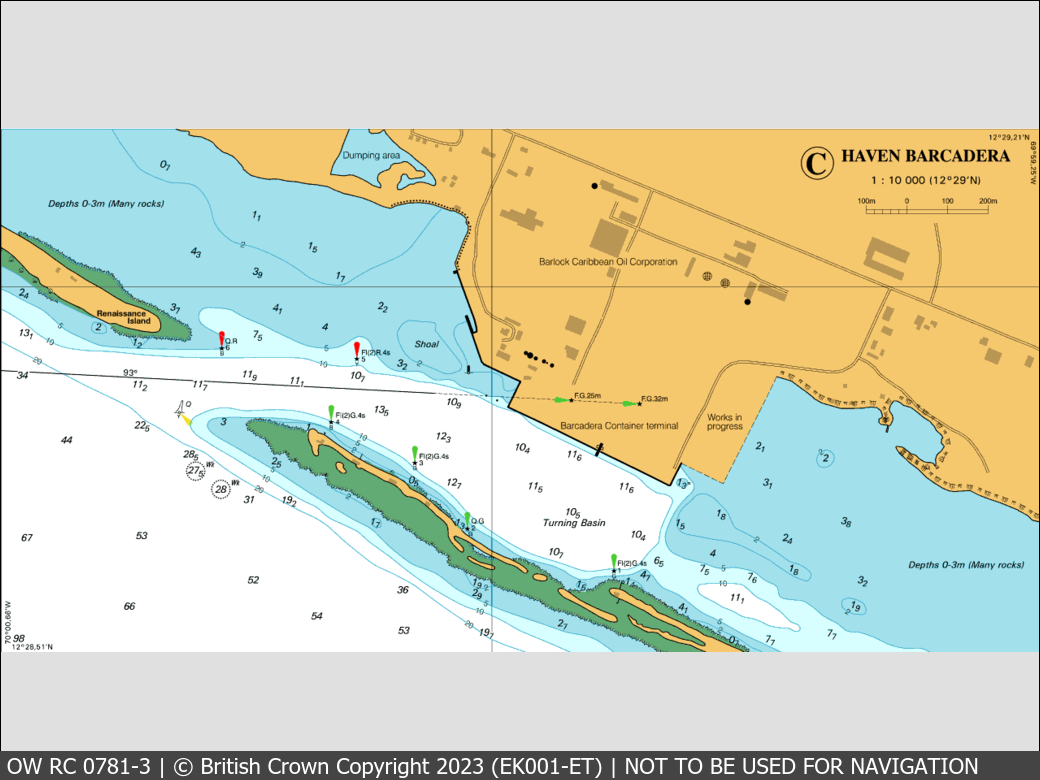 OceanWise Raster Chart 0781 panels