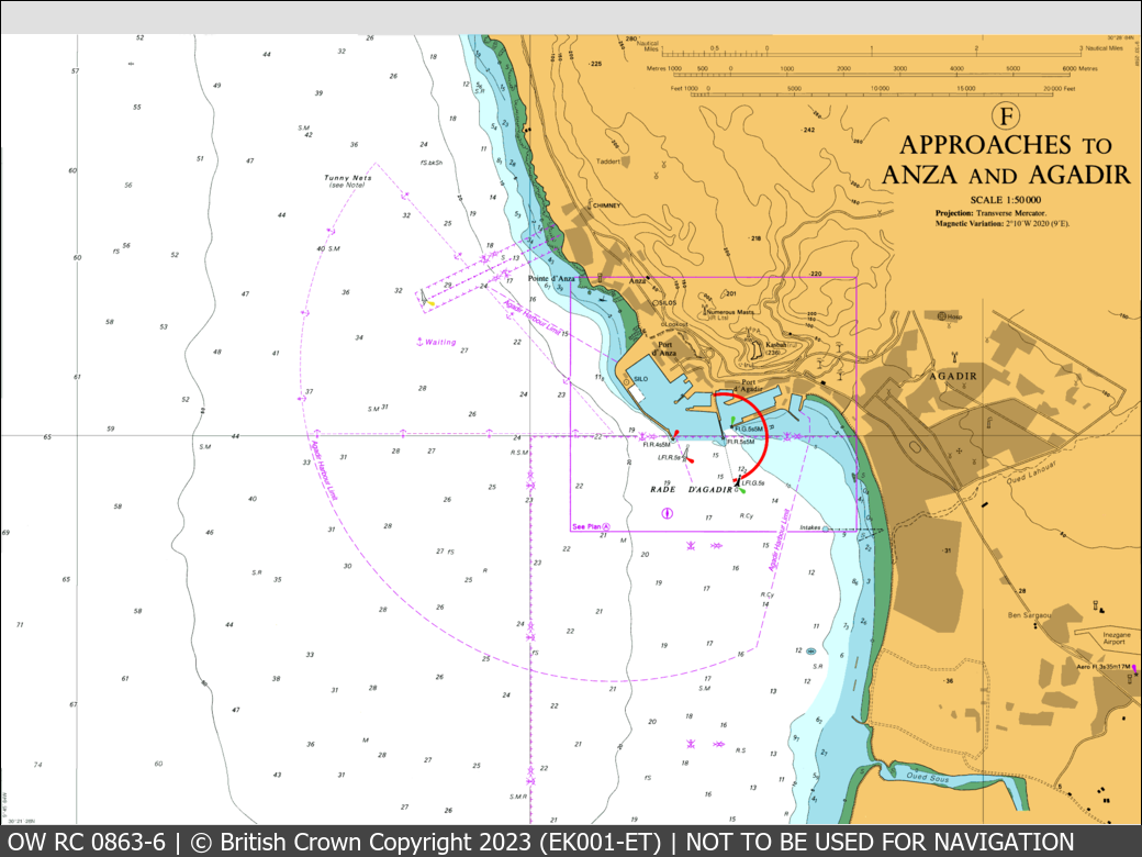 OceanWise Raster Chart 0863 panels