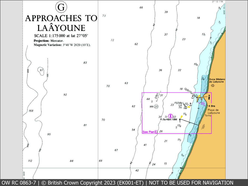 OceanWise Raster Chart 0863 panels