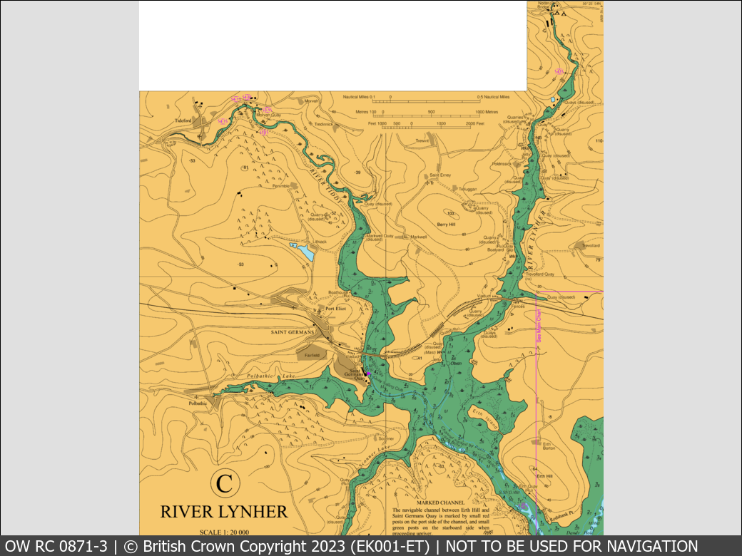 OceanWise Raster Chart 0871 panels