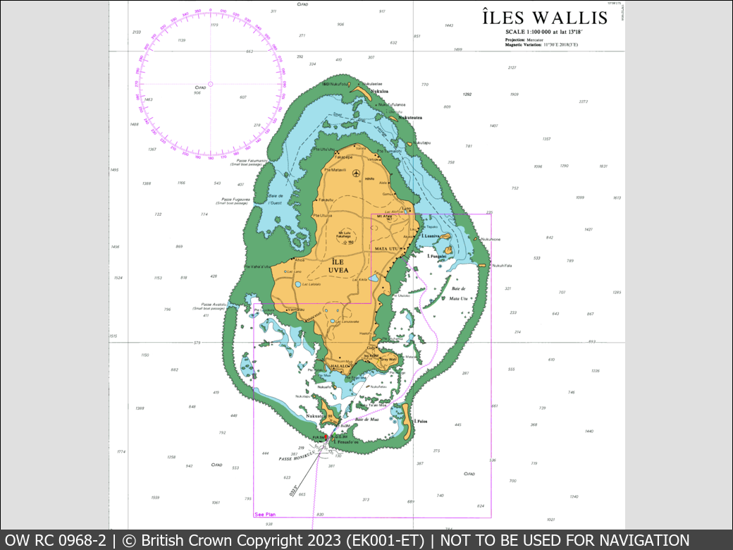 OceanWise Raster Chart 0968 panels