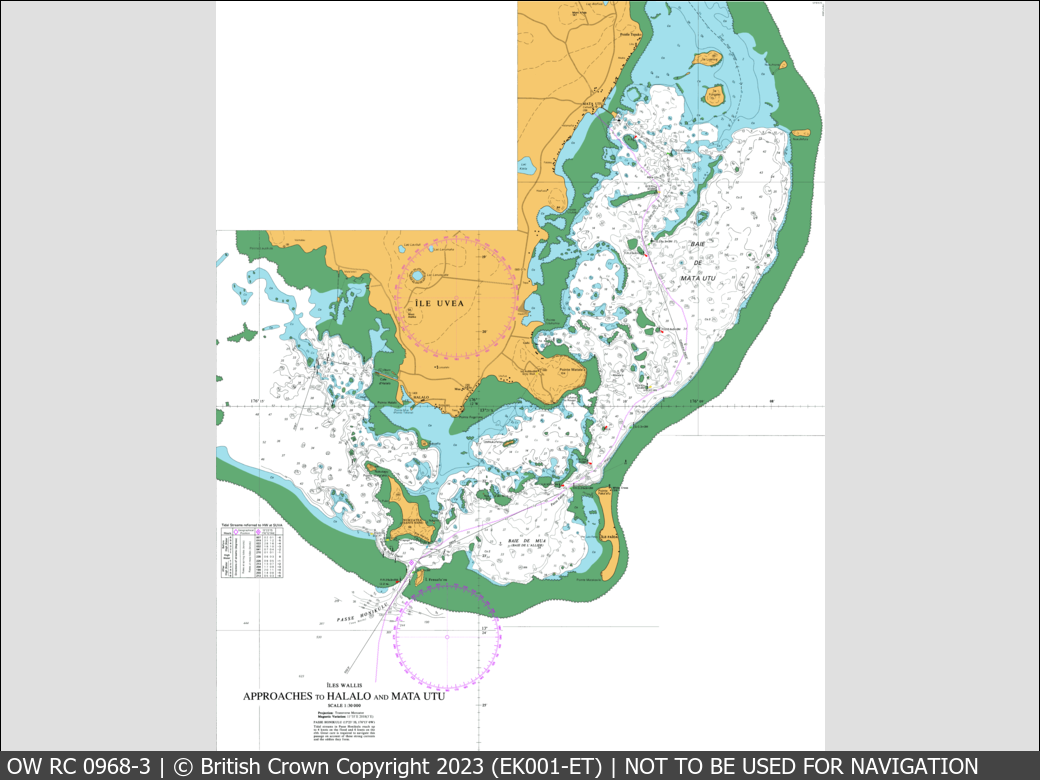 OceanWise Raster Chart 0968 panels