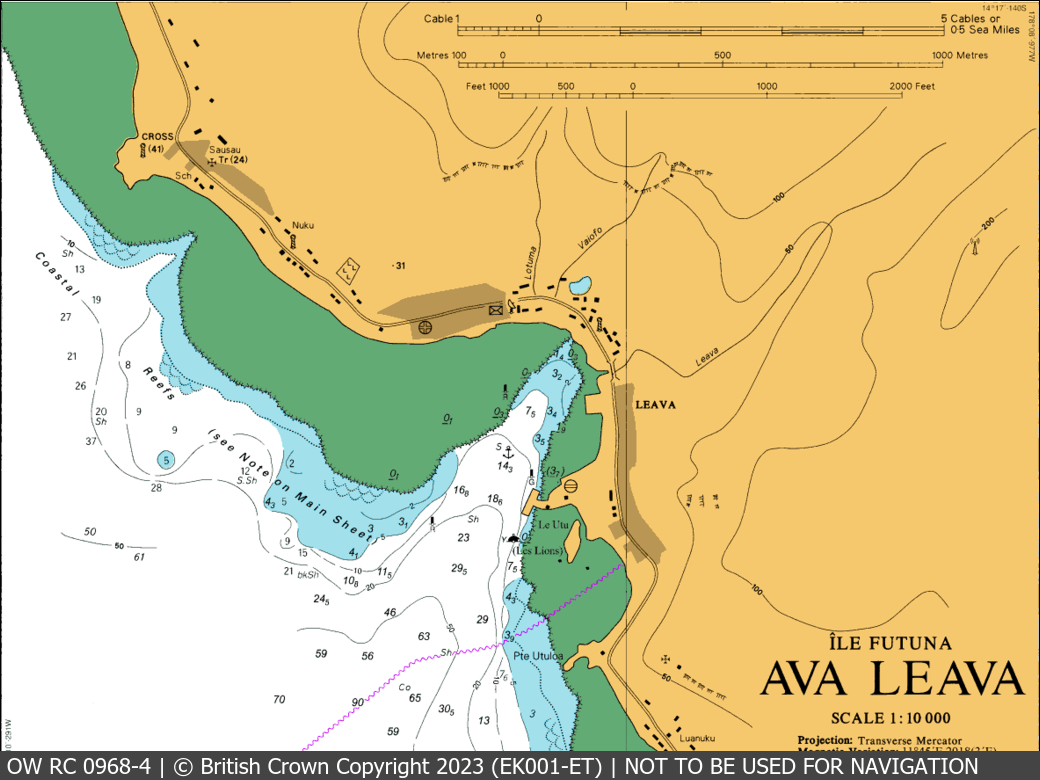 OceanWise Raster Chart 0968 panels